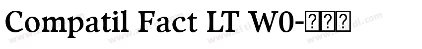 Compatil Fact LT W0字体转换
